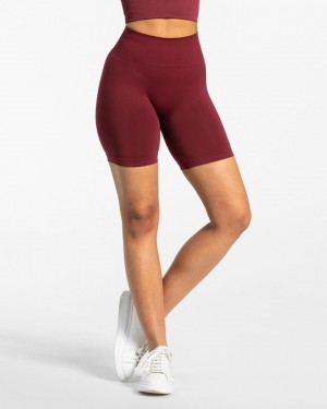 Women's Teveo Classy Shorts Burgundy | USA-3182DONUS