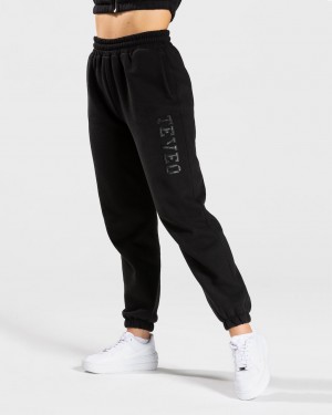 Women's Teveo College Oversized Leggings Black | USA-5319DAPEK