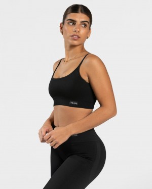 Women's Teveo Elegant Sports Bra Black | USA-2431BZOCF