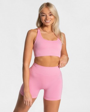 Women's Teveo Everyday Backless Tops Pink | USA-6503OYVBL