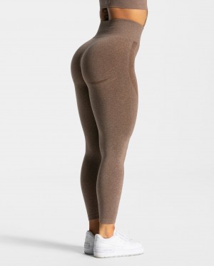 Women's Teveo Evolution V2 Leggings Coffee | USA-6240CENYW