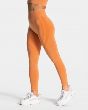 Women's Teveo Evolution V2 Leggings Orange | USA-2493QAYON