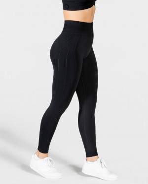 Women's Teveo Focus Scrunch Leggings Black | USA-3692AFWOY