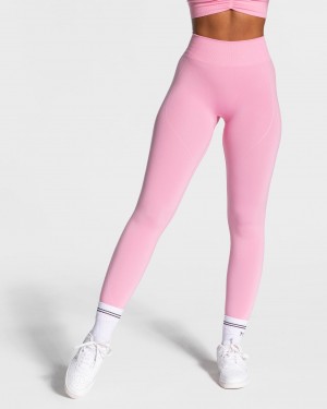 Women's Teveo Focus Scrunch Leggings Pink | USA-9502RKVUM