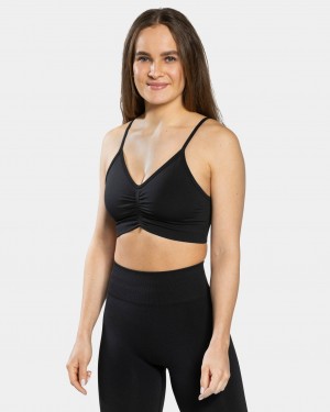 Women's Teveo Focus Sports Bra Black | USA-1652LSPKB