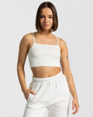 Women's Teveo Sassy Tops White | USA-7531MNQUF