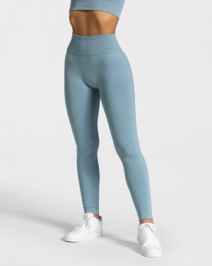 Women's Teveo Sensation Leggings Grey Blue | USA-0892GWUFB