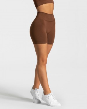 Women's Teveo Sensation Mini Shorts Chocolate | USA-3965SDIQG