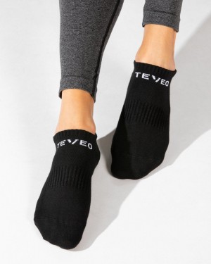 Women's Teveo Sport (2pcs) Socks Black | USA-6312ELWDU