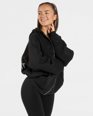 Women's Teveo Statement Oversized Jacket Black | USA-1598BCLKM