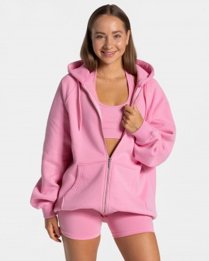 Women's Teveo Statement Oversized Jacket Pink | USA-4538JAVXT