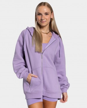 Women's Teveo Statement Oversized Jacket Light Purple | USA-2319TWPZO