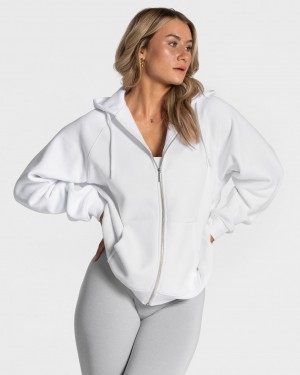 Women's Teveo Statement Oversized Jacket White | USA-0386AKQGH