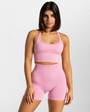 Women's Teveo Statement Sports Bra Pink | USA-9608DVHWY