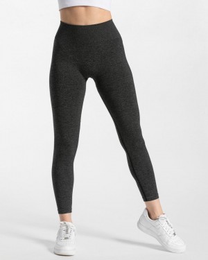 Women's Teveo Timeless Scrunch Leggings Dark Grey | USA-2679NYAJF