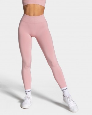 Women's Teveo Timeless Scrunch Leggings Pink | USA-4932OARZK