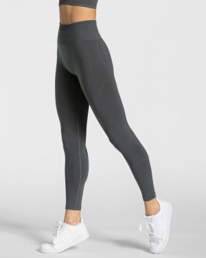 Women's Teveo True Leggings Dark Grey | USA-8453MBVLR