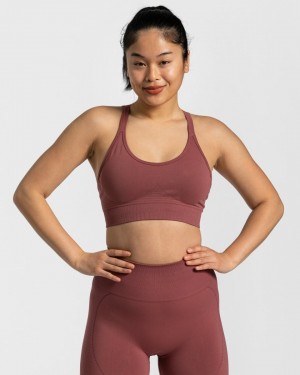 Women's Teveo True Sports Bra Fuchsia | USA-9851LBSGK