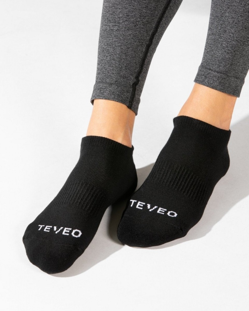 Women's Teveo Active (2pcs) Socks Black | USA-6792WJARP