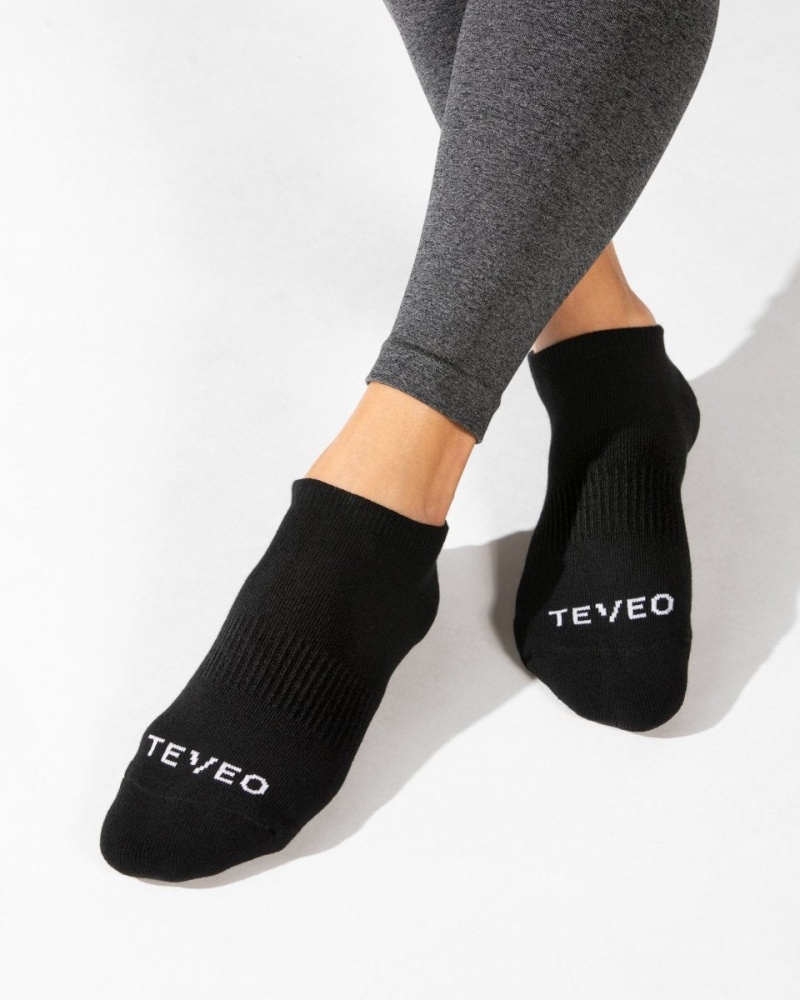 Women\'s Teveo Active (2pcs) Socks Black | USA-6792WJARP