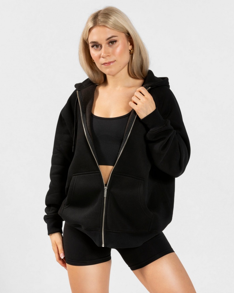 Women's Teveo Candy Oversized Jacket Black | USA-4182GYSMN