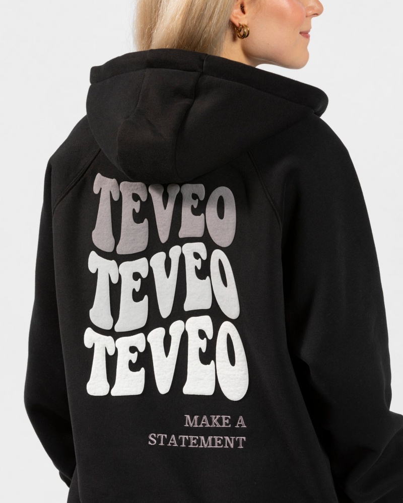 Women's Teveo Candy Oversized Jacket Black | USA-4182GYSMN