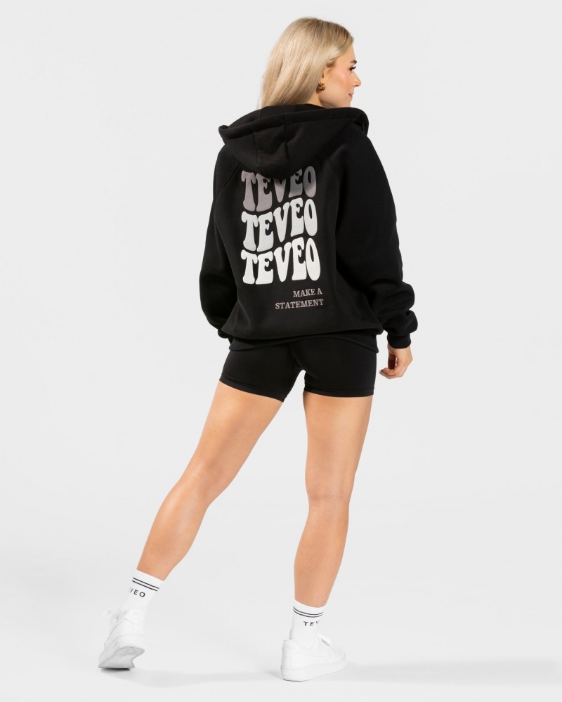 Women's Teveo Candy Oversized Jacket Black | USA-4182GYSMN