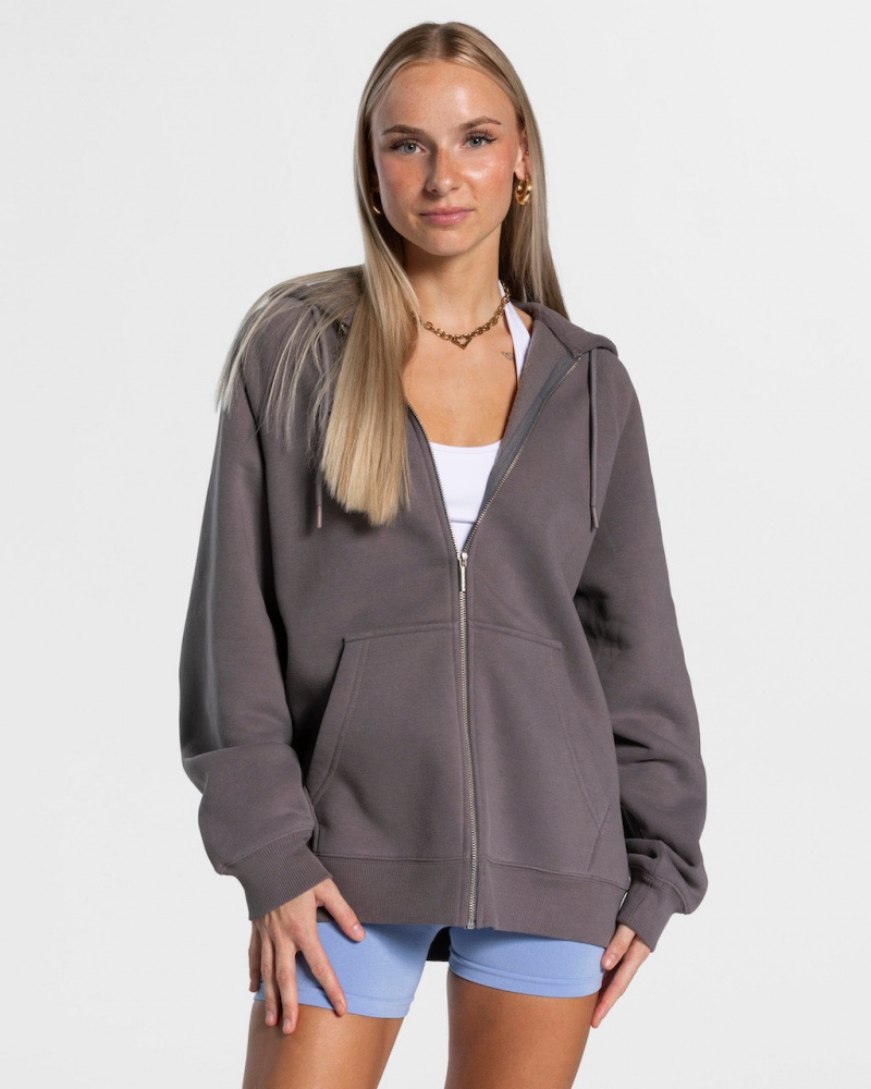 Women's Teveo Candy Oversized Jacket Black Grey | USA-8620OAHJE