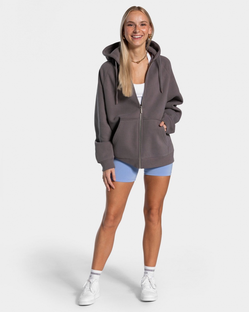 Women's Teveo Candy Oversized Jacket Black Grey | USA-8620OAHJE