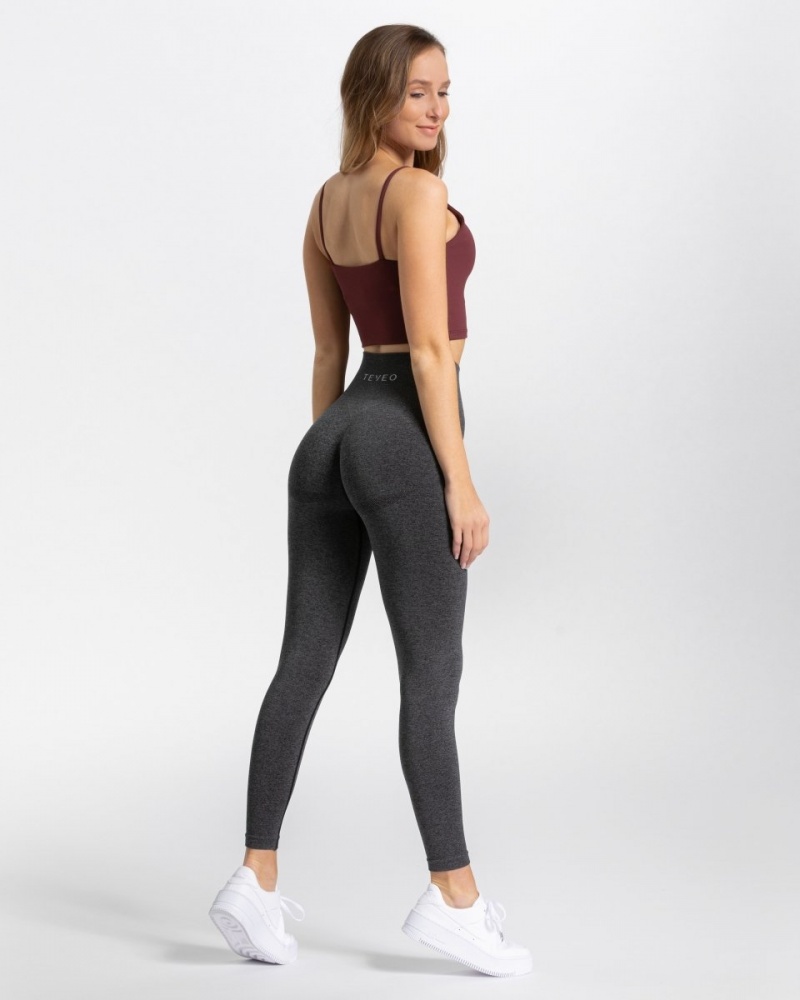 Women's Teveo Classy Leggings Dark Grey | USA-7923KRFUS