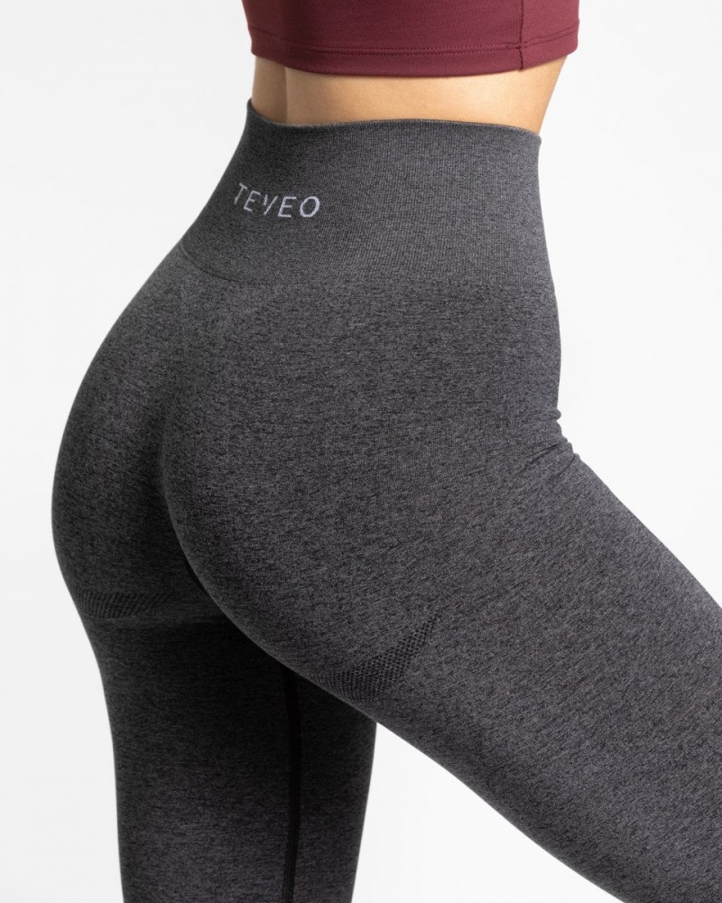 Women's Teveo Classy Leggings Dark Grey | USA-7923KRFUS