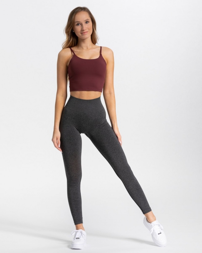 Women's Teveo Classy Leggings Dark Grey | USA-7923KRFUS