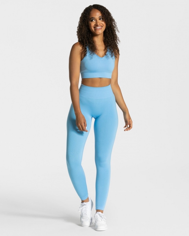 Women's Teveo Classy Leggings Light Blue | USA-0514TQMCE