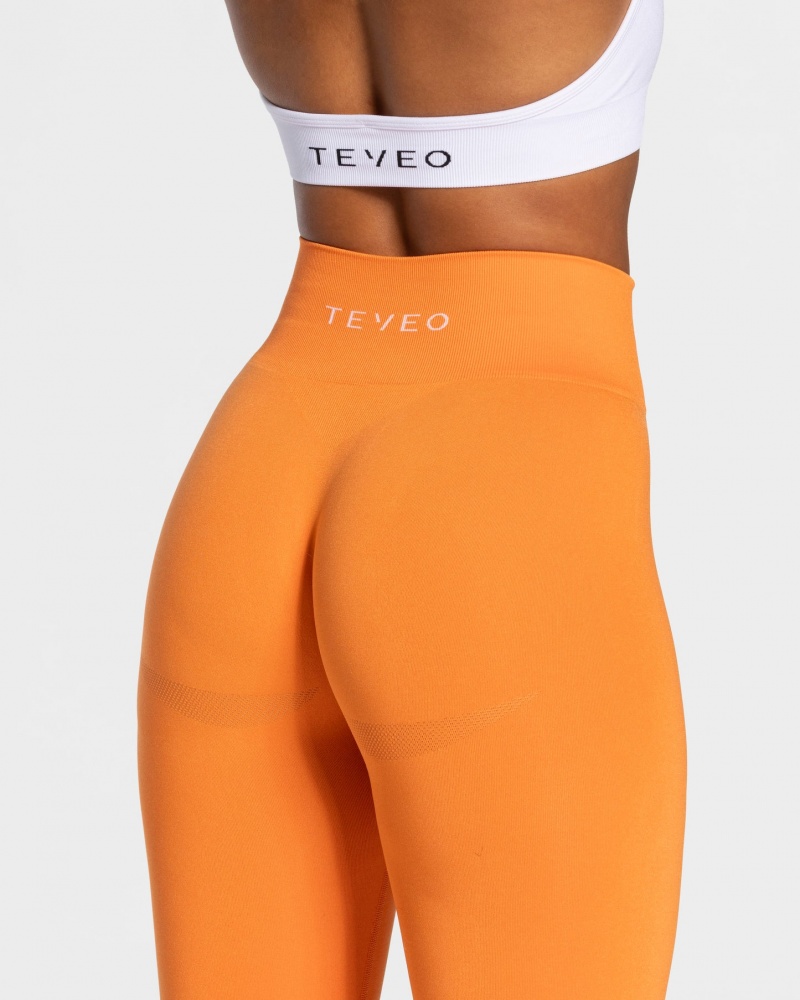 Women's Teveo Classy Leggings Orange | USA-4813XNOFS