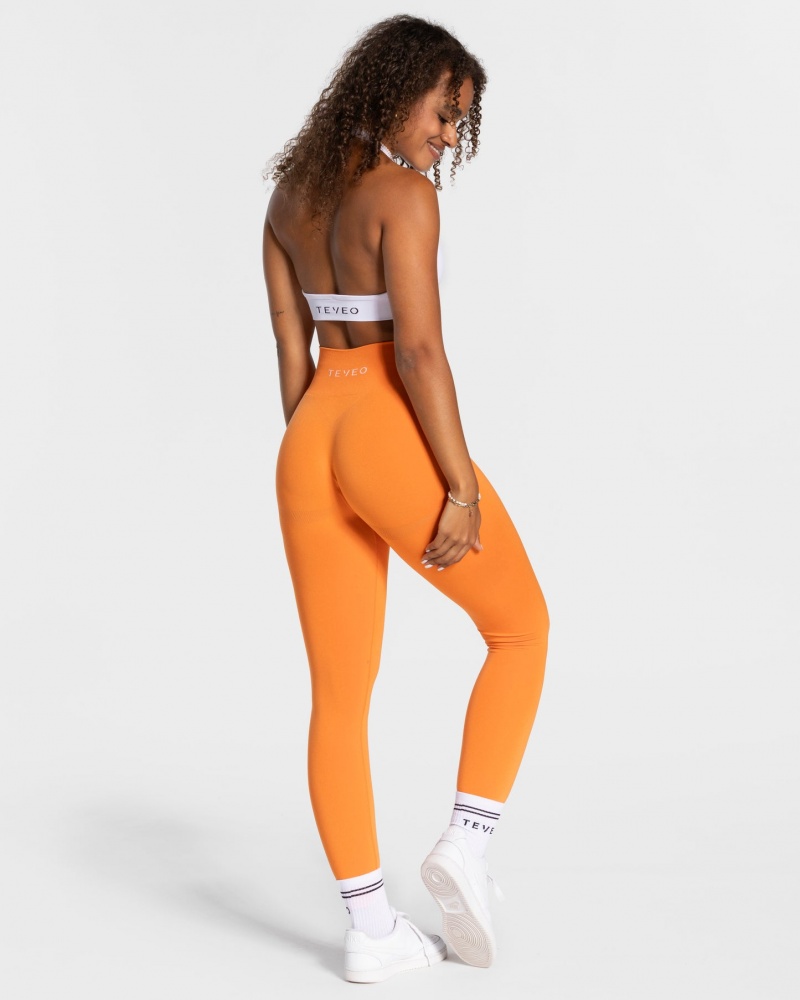 Women's Teveo Classy Leggings Orange | USA-4813XNOFS