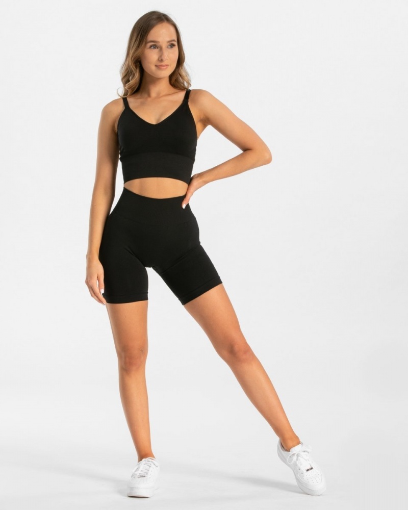 Women's Teveo Classy Shorts Black | USA-7325MERXZ