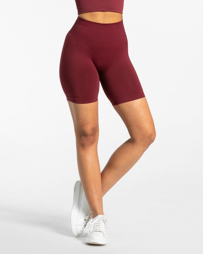 Women\'s Teveo Classy Shorts Burgundy | USA-3182DONUS