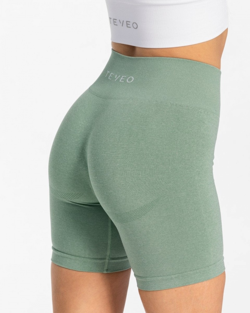 Women's Teveo Classy Shorts Dark Green | USA-5472ZLDRQ