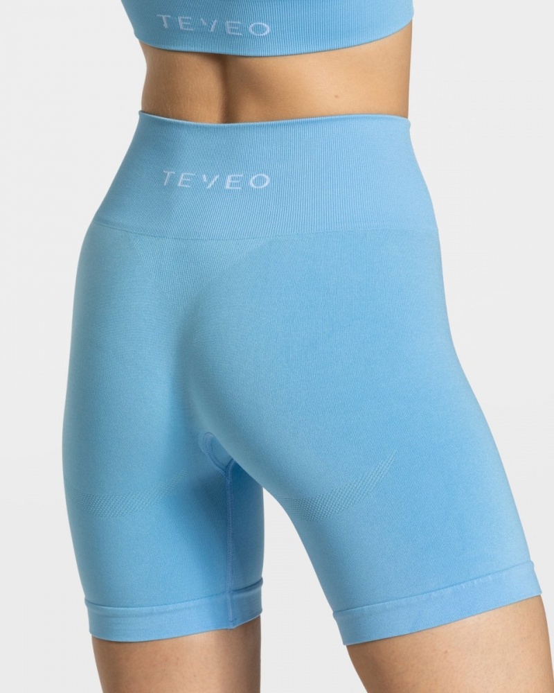 Women's Teveo Classy Shorts Light Blue | USA-8532ZEYVU