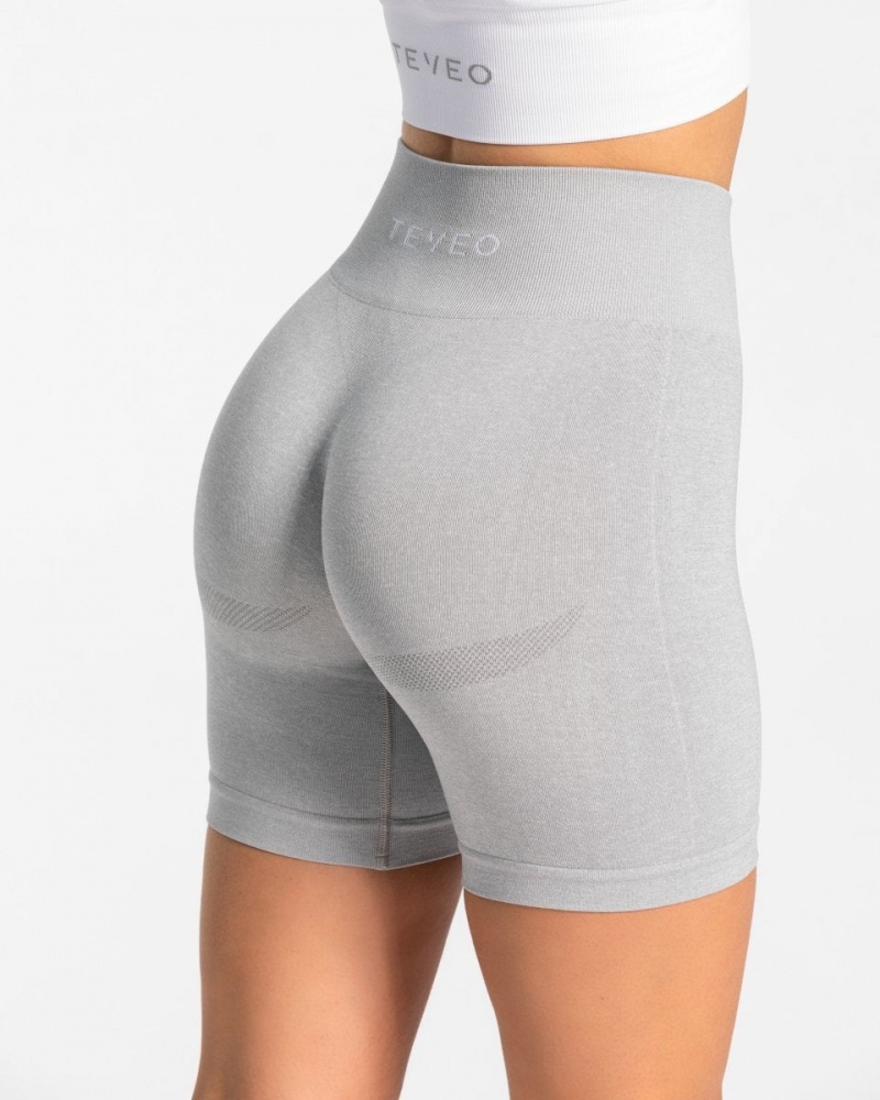 Women's Teveo Classy Shorts Light Grey | USA-9876RBWPT