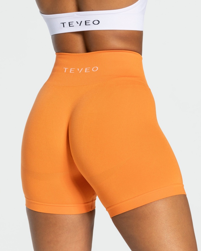 Women's Teveo Classy Shorts Orange | USA-5324BSOYP