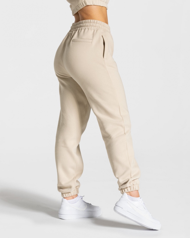 Women's Teveo College Oversized Leggings Beige | USA-4591UDHPC