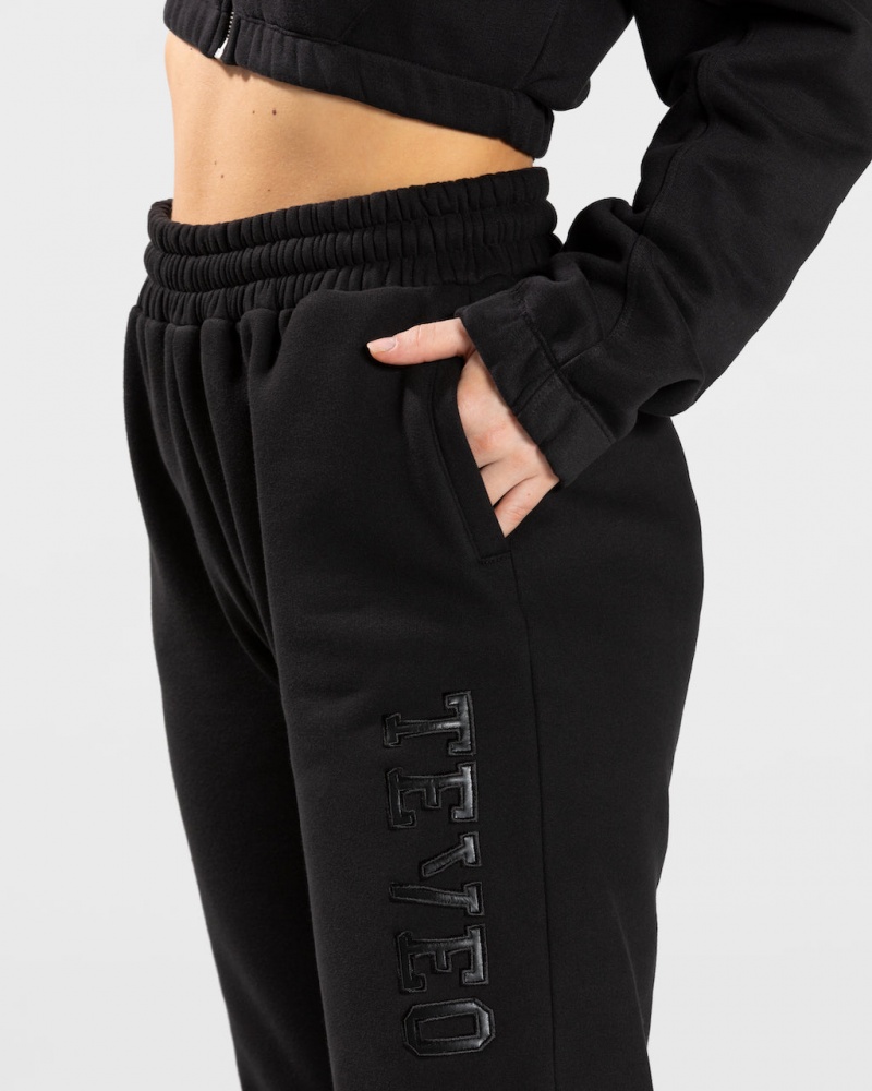 Women's Teveo College Oversized Leggings Black | USA-5319DAPEK