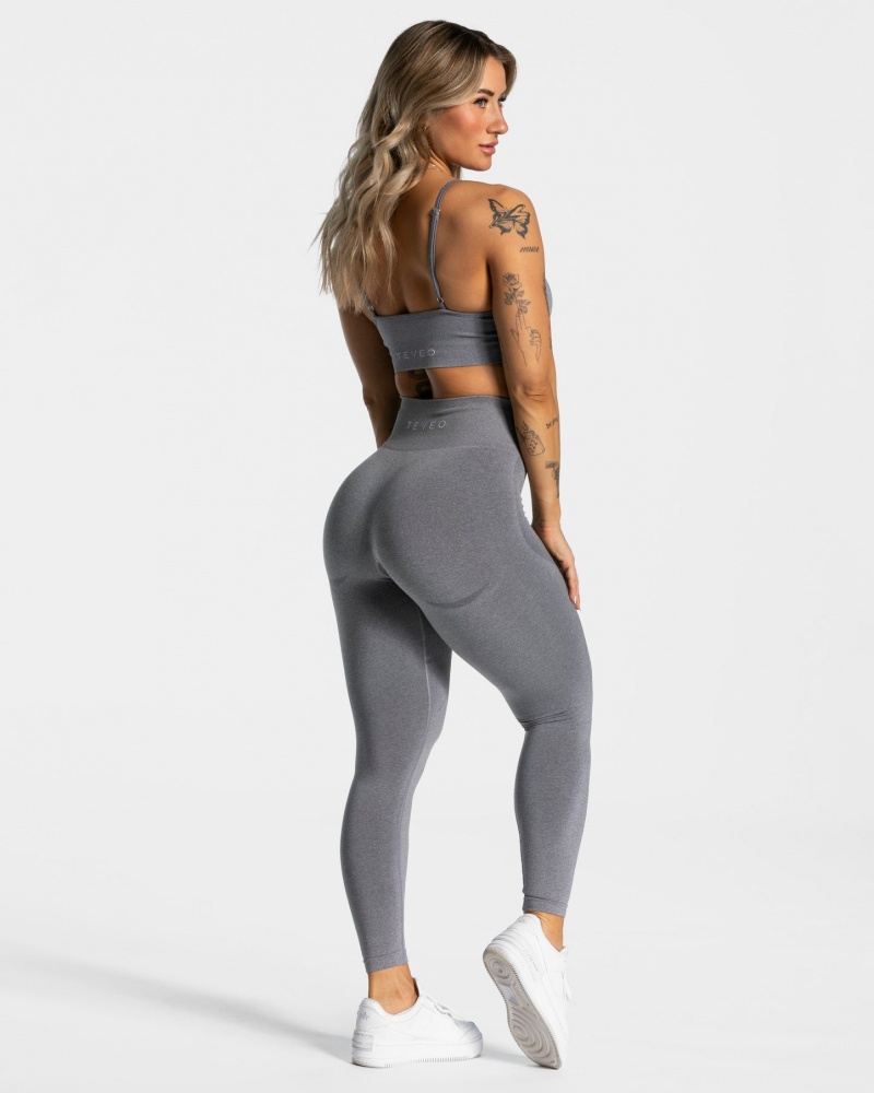 Women's Teveo Evolution V2 Leggings Grey | USA-3095MTRCB