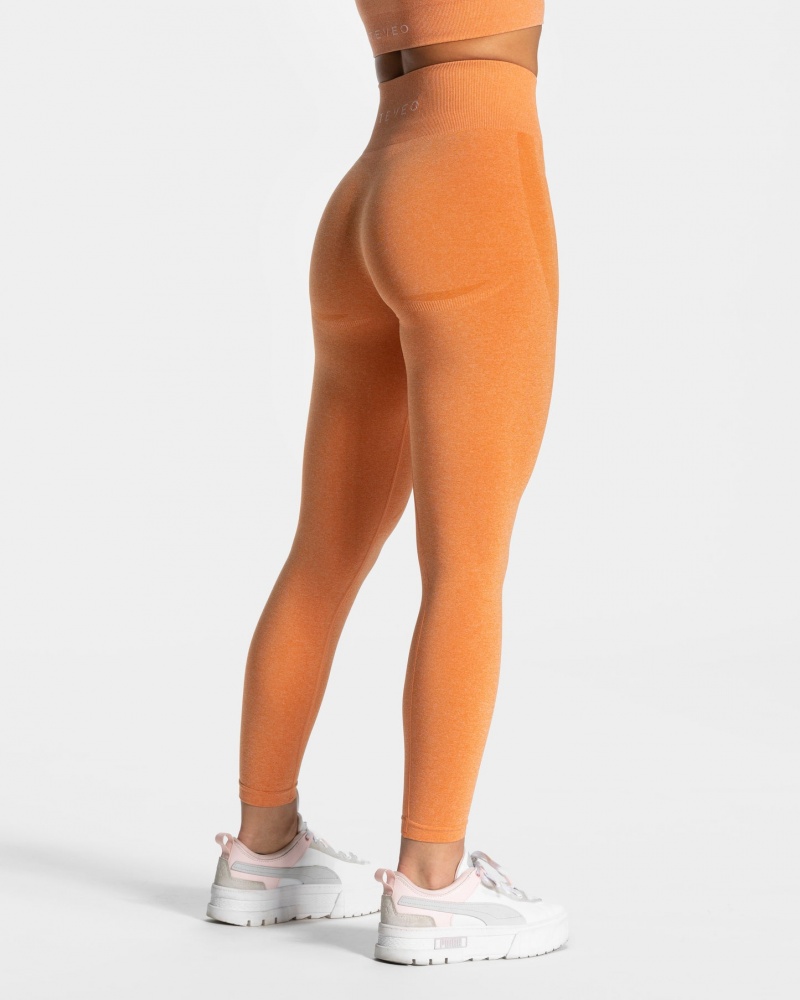 Women's Teveo Evolution V2 Leggings Orange | USA-2493QAYON