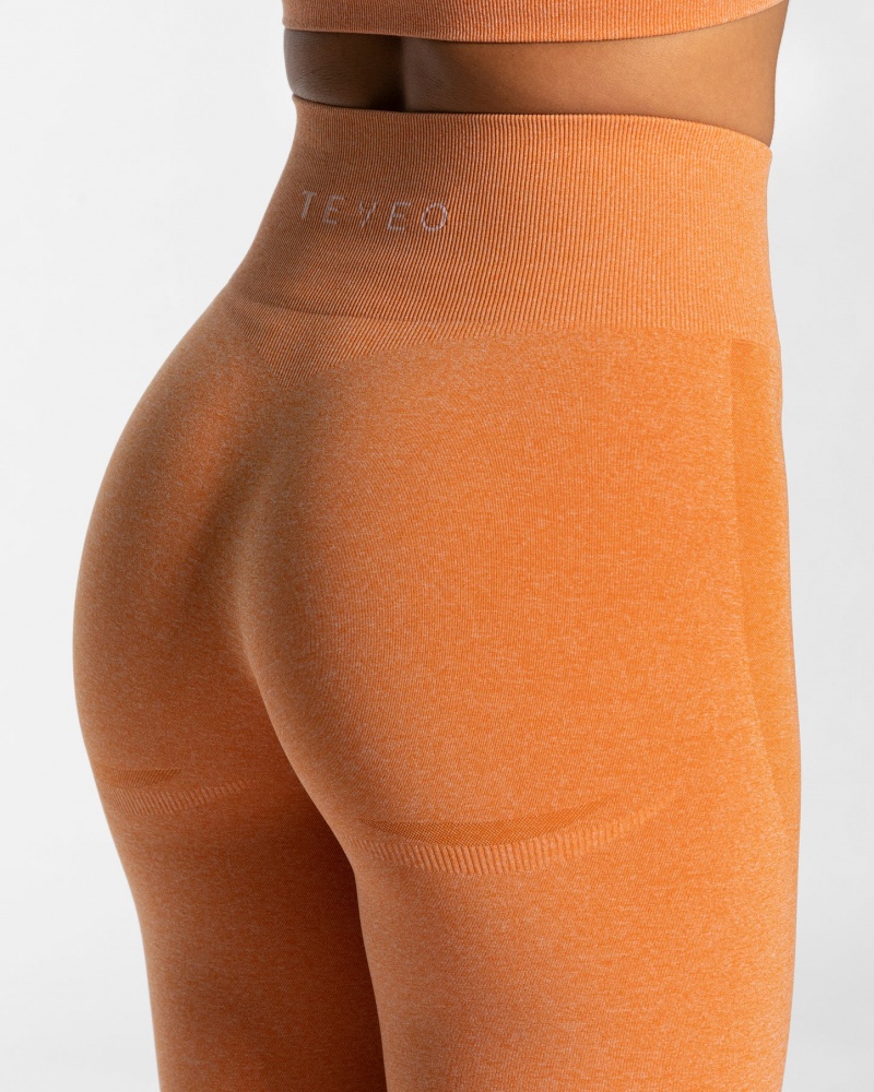 Women's Teveo Evolution V2 Leggings Orange | USA-2493QAYON