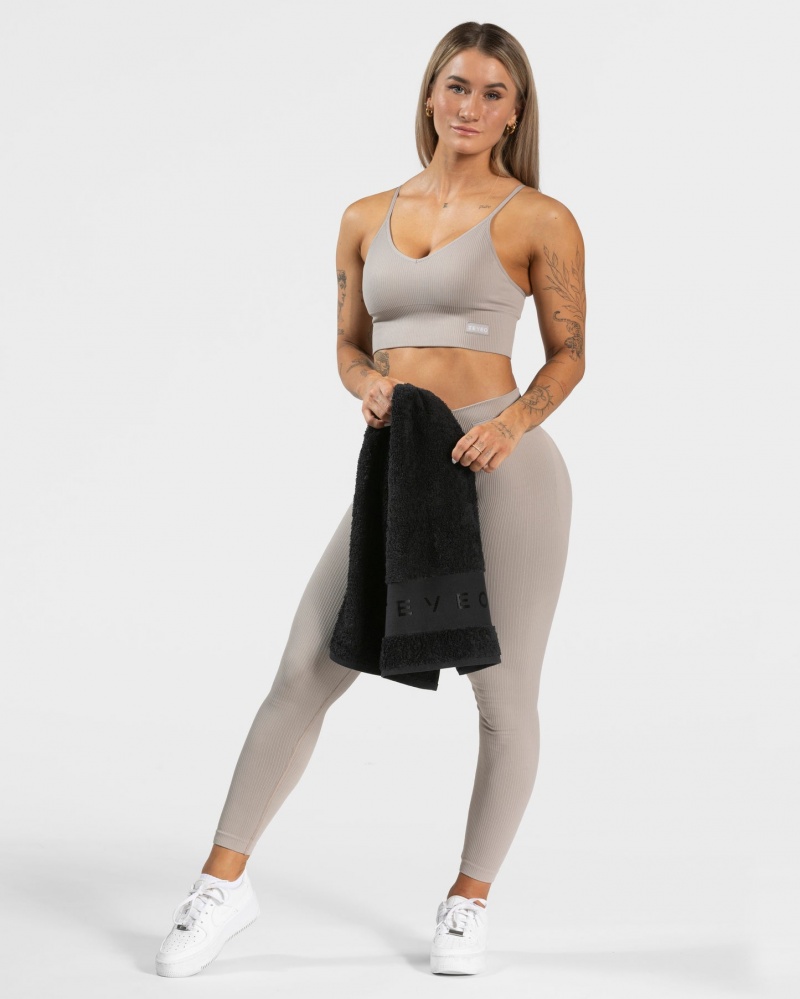 Women's Teveo Fitness Towels Black | USA-3195TLKWG