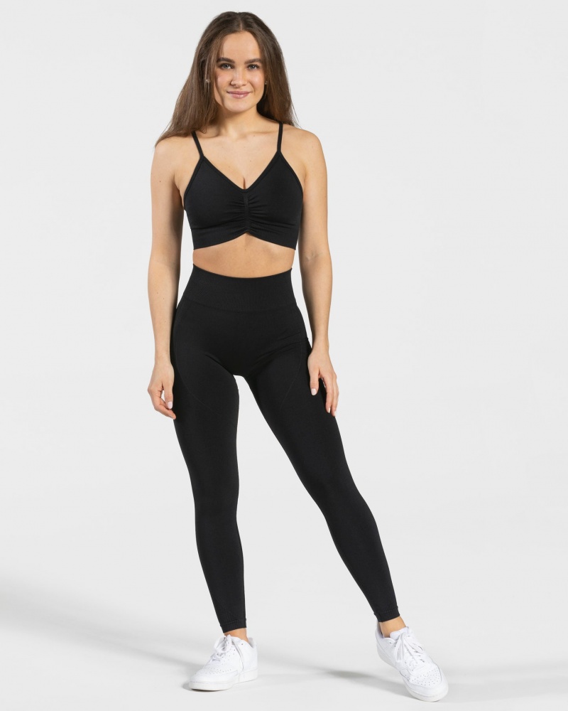 Women's Teveo Focus Scrunch Leggings Black | USA-3692AFWOY