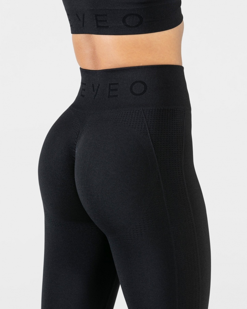 Women's Teveo Focus Scrunch Leggings Black | USA-3692AFWOY