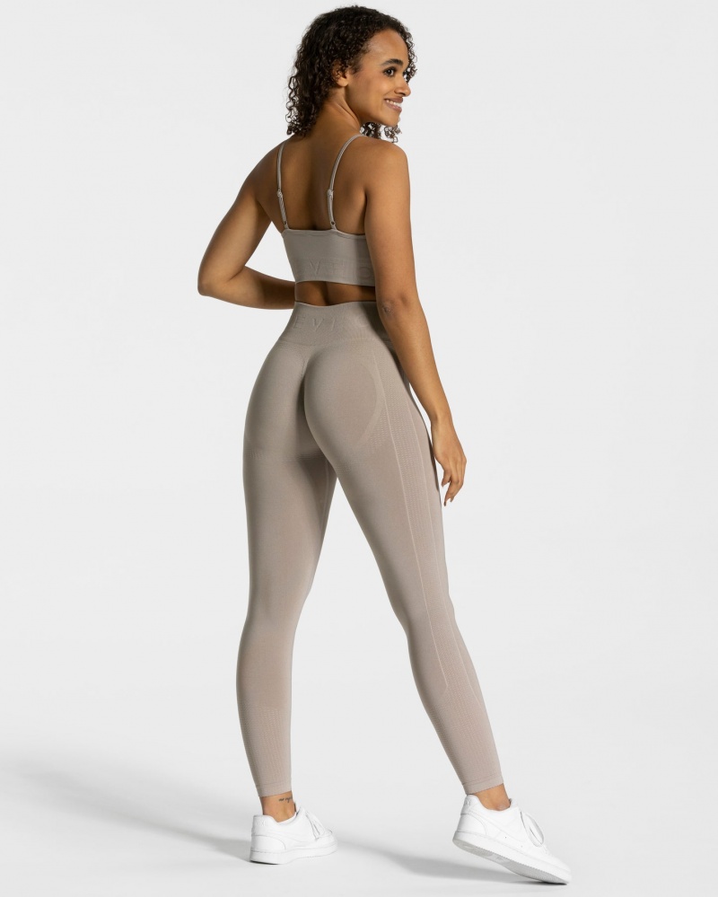 Women's Teveo Focus Scrunch Leggings Grey | USA-8071UCVWT